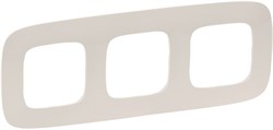 Рамка LEGRAND DIY VALENA Allure на 3 поста слоновая кость 754313 - фото 68315