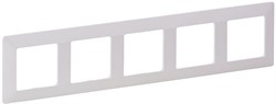 Рамка LEGRAND DIY VALENA Life на 5 поста белая 754005 - фото 68339