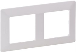 Рамка LEGRAND DIY VALENA Life на 2 поста белая 754002 - фото 68912
