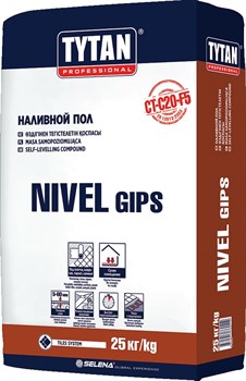 Наливной пол TYTAN  NIVEL GIPS (25кг) IKZB000065 - фото 68976