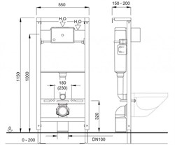Инсталляция для подвесного унитаза PESTAN Fluenta 40006356 - фото 69245