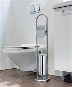 Гарнитур TATKRAFT VIVIAN 2 в 1 для туалета и держатель 13070 - фото 69269