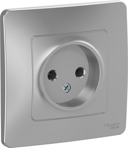 Розетка WESSEN BLANCA BLNRS000013 С/У б/з без шторок 16А, 250В, алюминий - фото 69553