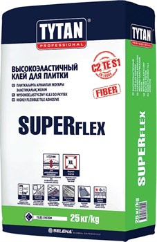 Клей TYTAN высокоэластичный для плитки SUPER FLEX S1 TS55 (25кг) - фото 69596