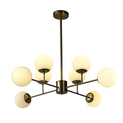 Люстра TEKAVIZE STILNOVO 40W 8xE27 GOLD 900*H800мм 159-17326 - фото 69811