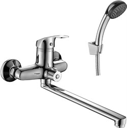 Смеситель Decoroom одноручный универсальный с поворотным изливом 300мм хром DR68043 - фото 69967