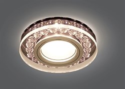 Светильник Gauss BackLight BL046 Круг. Черный/Кристал/хром, Gu5.3, LED 2700K 1/40 - фото 70249