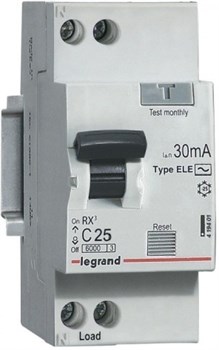 Автоматический выключатель LEGRAND RX3 ВДТ 25А 2П 402024 - фото 70638