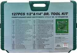 Набор инструмента JONNESWAY 1/2 и 1/4 DR 127 предметов S04H524127S - фото 70650