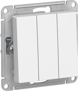Выключатель AtlasDesign 3-кл.сх 1+1+1,10АХ, механизм белый ATN000131 - фото 70663