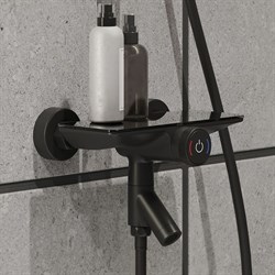 Смеситель IDDIS SHELFY для ванны Push Control черн. SHEBLBTi02WA - фото 70680