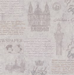 Обои EURO DECOR London декор 9099-11 виниловые 1,06*10,05м (1упак-6рул - фото 70709