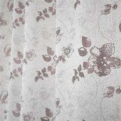 Шторы портьерные Жаккард Фиалка 190*275 2шт темно-бежевые 100068 - фото 70790