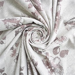 Шторы портьерные Жаккард Фиалка 190*275 2шт темно-бежевые 100068 - фото 70791