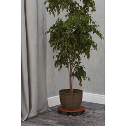 Комплект СПИРАЛЬ напольных подставок 2 шт 345 × 345 × 70 мм, цвет орех 4527591 - фото 71023