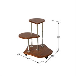 Подставка ДВОЕЧКА 650 × 550 × 600 мм, цвет орех 4527578 - фото 71028