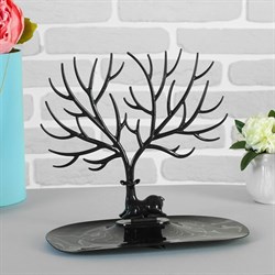 Подставка для украшений Олень! 25*15*22см прямоугольная черная 1886436 - фото 71372