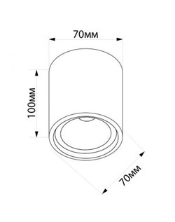 Светильник FERON накладной под лампу, спот ML175 GU10 35W 220V IP20 черный 70*70*100 32633 - фото 72344