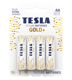Батарейка TESLA AA GOLD+(LR06/BLISTER FOIL 4PCS) 1099137206 - фото 74331