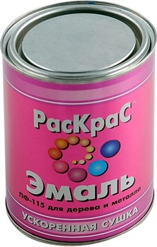 Эмаль КВИЛ РасКрас ПФ-115 универсальная красная 1,9кг - фото 75255