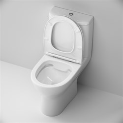 Унитаз-компакт DAMIXA Luna безободковый, с сиденьем микролифт DX46C8600SC - фото 75298