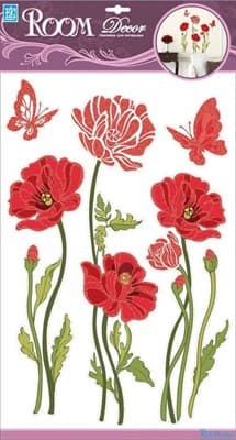 Элемент декоративный ROOM DECOR Красные маки RCA 9307 - фото 7643