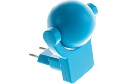 Светильник GAUSS розеточный 0,5W с фиксированной проекцией и датчиком освещённости, синий DIY0033 - фото 77737