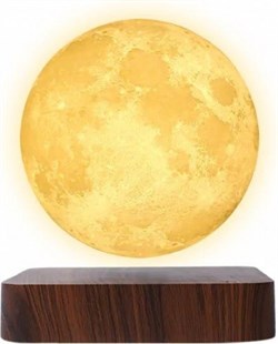 Светильник GAUSS LED настольный LV 3D Луна 2W 3000K/4000K 220-240V D14см левитация LV001 - фото 77740