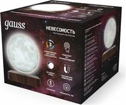 Светильник GAUSS LED настольный LV 3D Луна 2W 3000K/4000K 220-240V D14см левитация LV001 - фото 77744