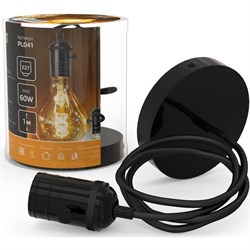 Светильник GAUSS LED Decor подвесной черный E27 1м PL041 - фото 77749