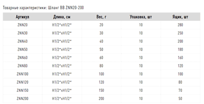 Шланг FADO для воды 60см 1/2 ВВ ZNB60 - фото 7795