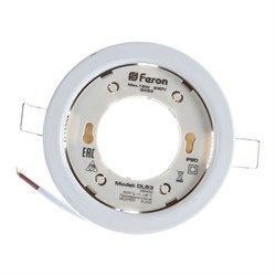 Светильник потолочный FERON встраиваемый DL53 15W 230V GX53 без лампы, белый 41205 - фото 77962