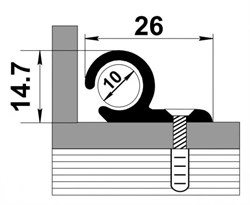 Ковродержатель ЛУКА КД 01.2700.04л бронза (2,7) - фото 78444