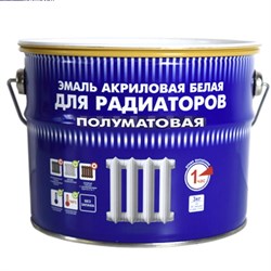 Эмаль РАДУГА-178 для металла и радиаторов полуматовая 3кг - фото 78604