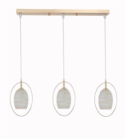 Светильник RIVOLI Letiz подвесной 3xE27 40Вт модерн 9012-203 - фото 78659
