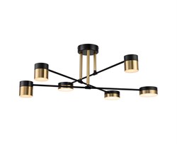 Светильник потолочный ESCADA 10244/6 LED*54W Black/Gold - фото 78773
