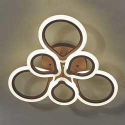 Светильник потолочный ESCADA 10213/5 LED*96W Grey/Wooden - фото 78786