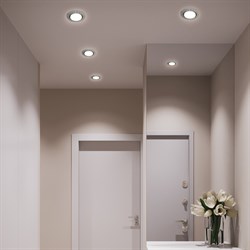 Светильник потолочный Feron встр.светод.подсв.20LED*2835 SMD 4000K 15W GX53 CD4037 проз.хр без лампы - фото 78853