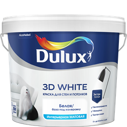 Краска Dulux 3D White матовая BW 5л 5701639 - фото 78874