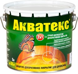 Средство РОГНЕДА АКВАТЕКС защитно-декоративное сосна 3л - фото 79522