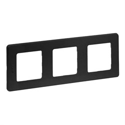 Рамка LEGRAND INSPIRIA 3 пост. антрацит 673953 - фото 79661