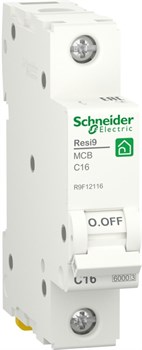 Автомат выкл-ль SCHNEIDER ELECTRIC RESI9 (AB) C 16A 1P 6000A R9F12116 - фото 79833