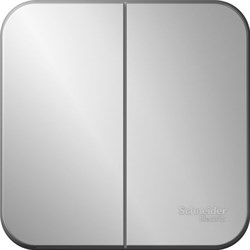 Выключатель SCHNEIDER ELECTRIC Blanca 2кл О/У изол.пл. 10А, алюминий BLNVA105013 - фото 79849