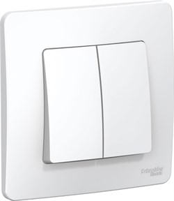 Выключатель WESSEN BLANCA BLNVS006501 2-кл С/У (cх.5), 6А, 250В, белый - фото 79872