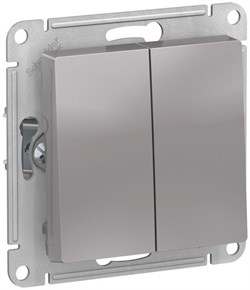 Переключатель SCHNEIDER ELECTRIC AtlasDesign 2-кл, сх6/2, 10АХ, механизм алюминий ATN000365 - фото 79892