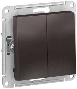 Переключатель SCHNEIDER ELECTRIC AtlasDesign 2-кл, сх6/2, 10АХ, механизм мокко ATN000665 - фото 79894