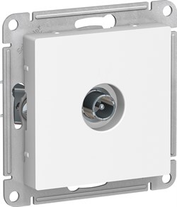 Розетка AtlasDesign TV оконечная 1DB, механизм, белая ATN000191 - фото 80002