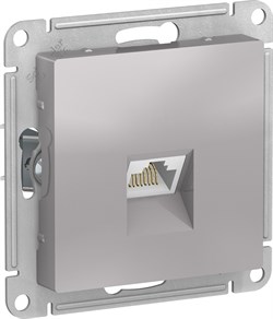 Розетка AtlasDesign комп.кат 5Е, механизм алюминий ATN000383 - фото 80018