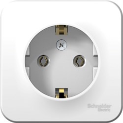 Розетка SCHNEIDER ELECTRIC Blanca О/У з/к б/шт 16А изол. Пл. белый BLNRA010111 - фото 80024