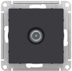 Розетка WESSEN AtlasDesign TV оконеч. 1DB, механизм, карбон ATN001091 - фото 80025